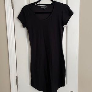 Black bodycon T-shirt dress